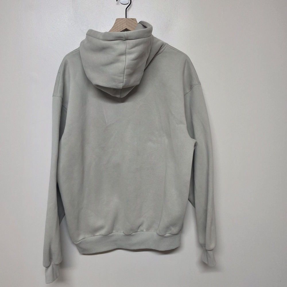 Comfrt Hoodie Mens MED Gray Pullover Fleece Sweatshirt Logo Cozy Travel Lounge - Picture 4 of 8